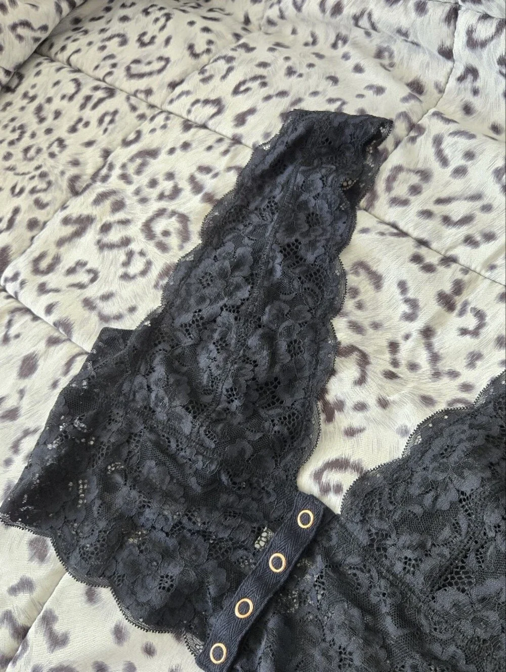 Free People Black Lace Bralette Sz S